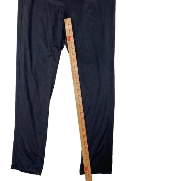 Versona Women Large Lounge Pants Ankle Black Pull On Stretch Velvety Comfy‎ - Picture 12 of 14